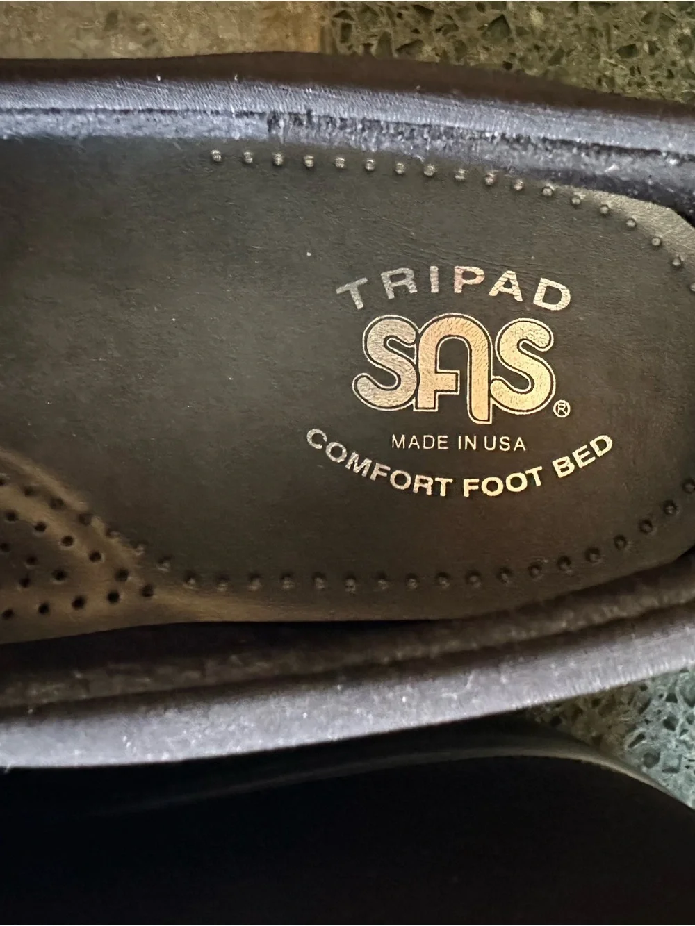 SAS Bliss Slip On Wedge Heel Comfort Shoes Black Women's size 11 M